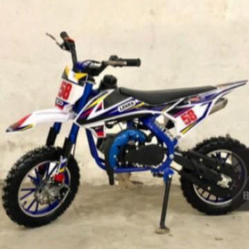 Mainan Sepeda Motor Motoran Bensin Mini Trail Tril Lenka MC8 Anak Laki - Hijau