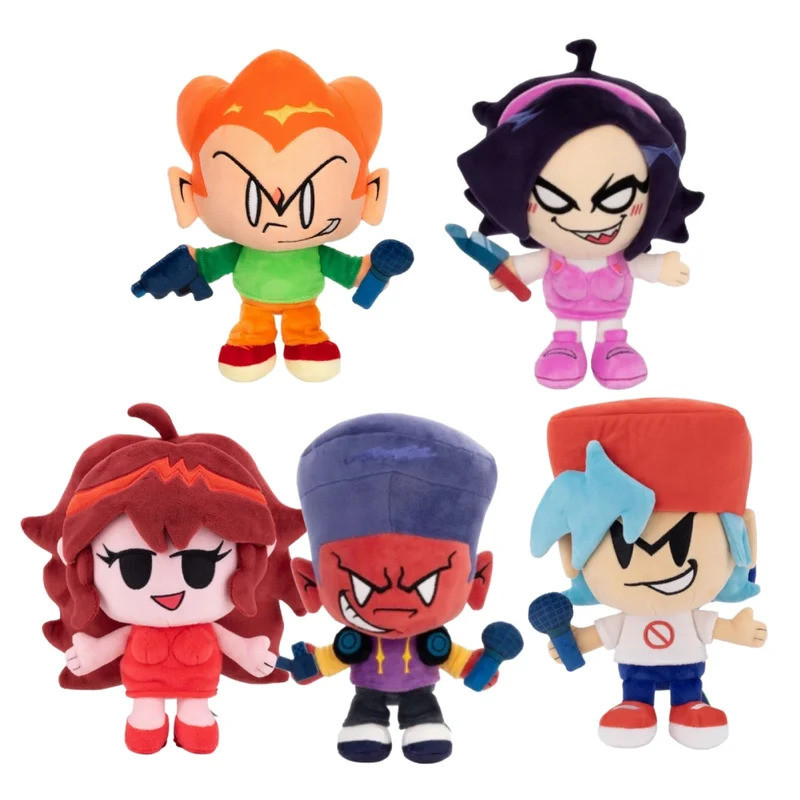 Boneka Plush FNF Nene Pico Darnell Baru, Boneka Plush Friday Night Funkin, Boneka Anime Isi Kapas, A