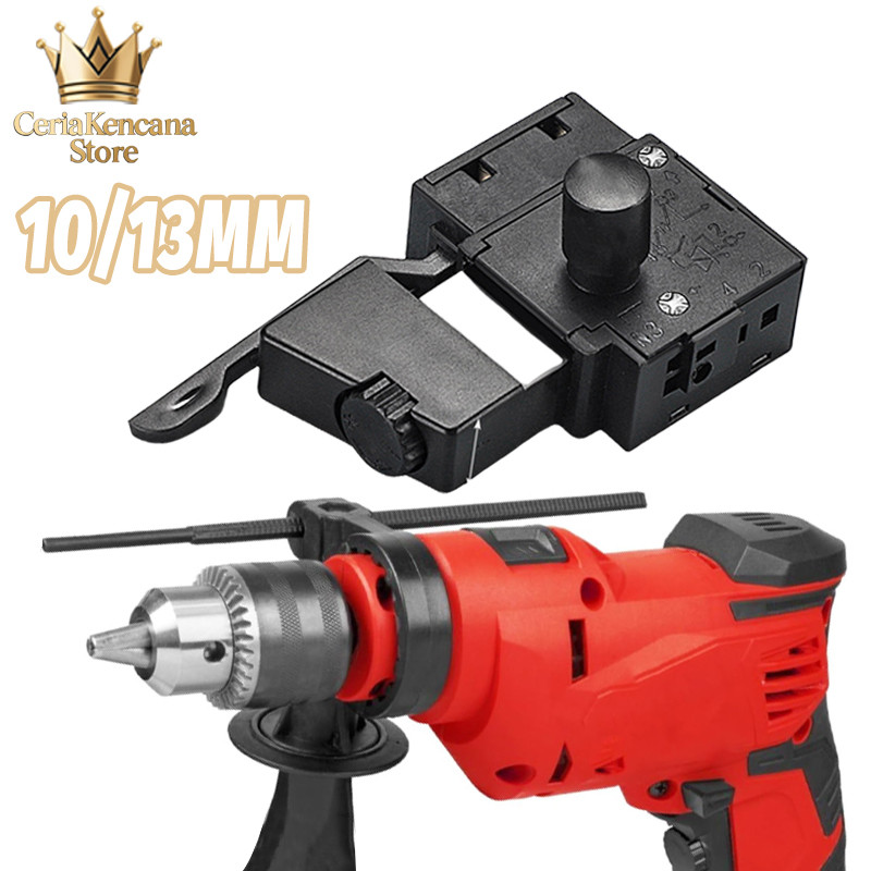 Tombol Switch Bor Listrik 10mm/13mm Bolak Balik Variable Speed Sparepart RYU