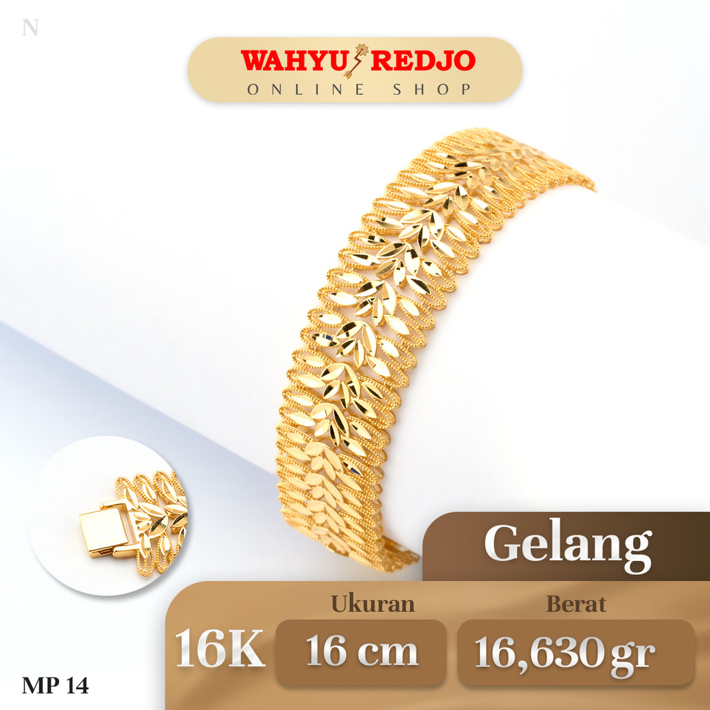 Gelang Ram Daun Emas Kadar 16K Wahyu Redjo GL-16K-29354928-PMR