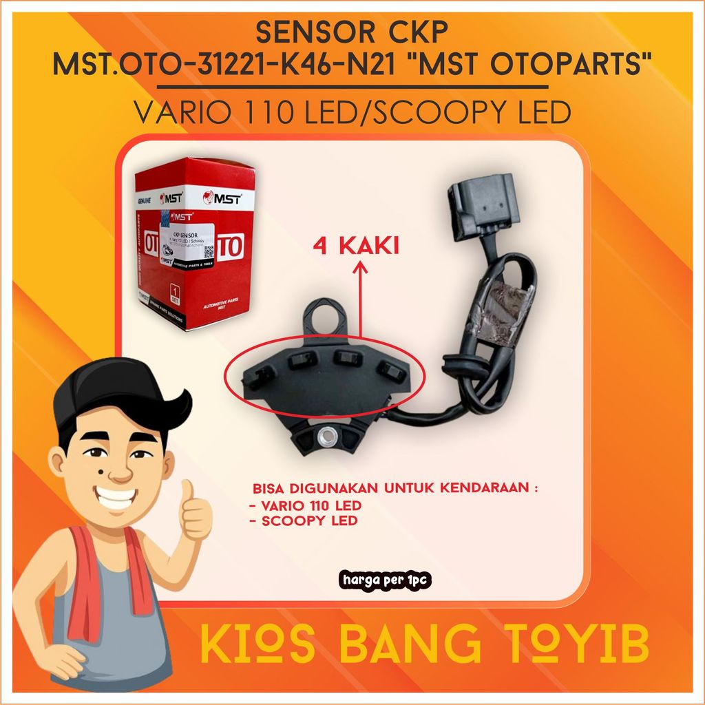 MST OTO Sensor CKP VARIO 110 LED K46 4 Kaki Scoopy FI Esp Sensor Spul VARIO 110LED Scoopy LED (MST)