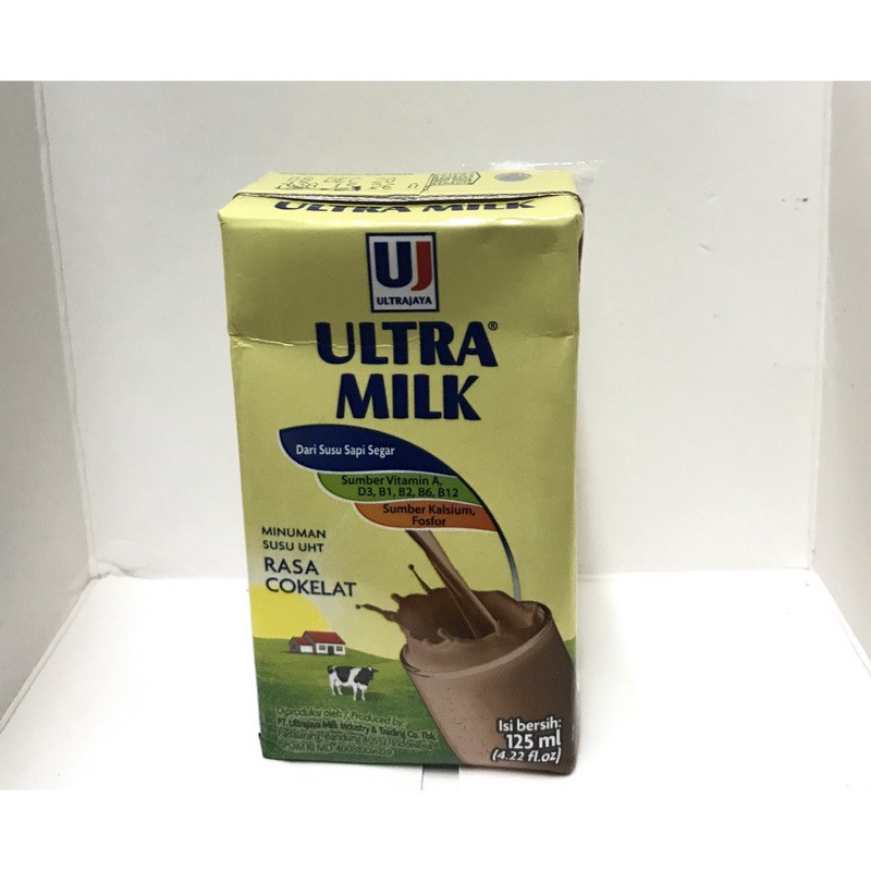 Ultra Milk SUSU UHT Coklat 125 ml / 1 Dus