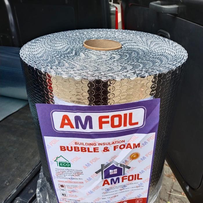 Aluminium bubble foil insulasi atap bangunan