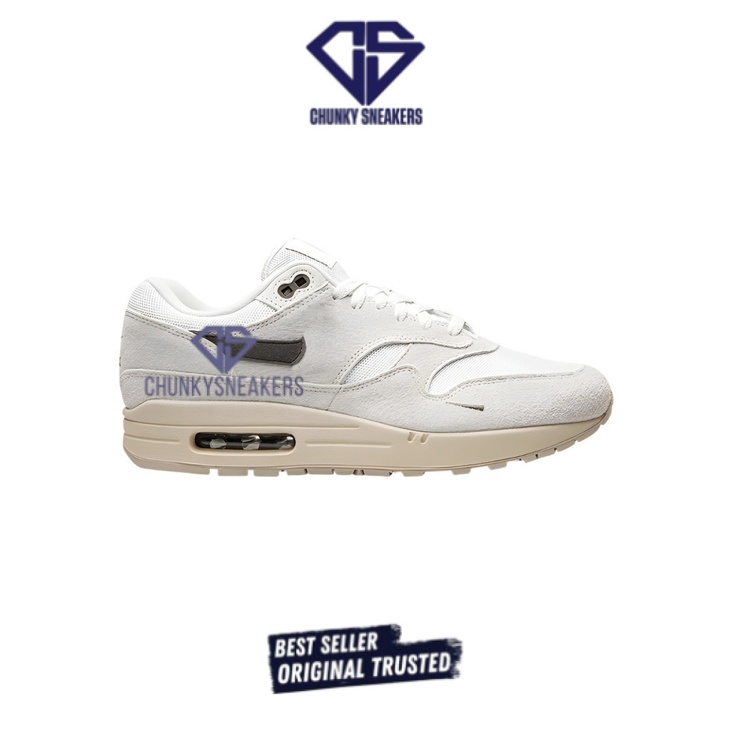 Sepatu Nike Air Max 1 Sail Irontone Beige White 100% Original BNIB
