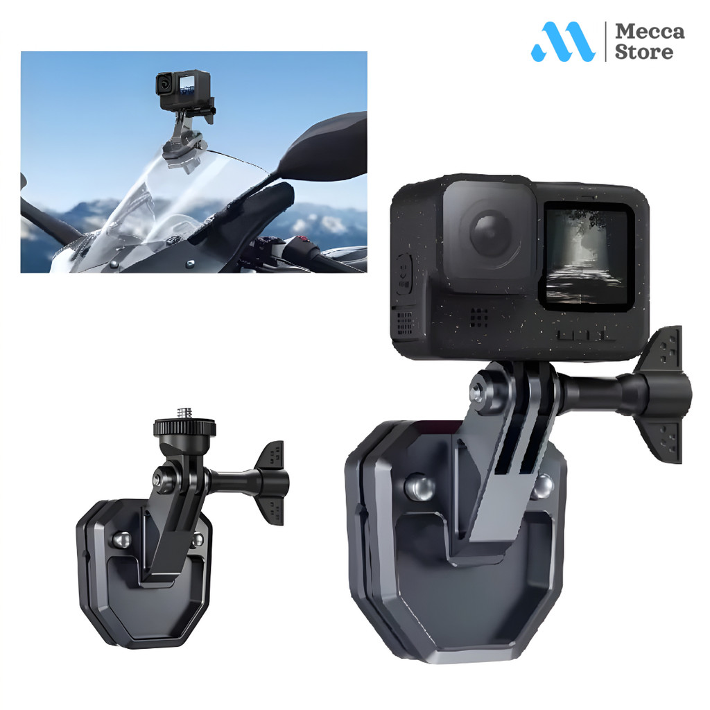 Windshield Clamp Mount Action Camera Bracket Clip GoPro