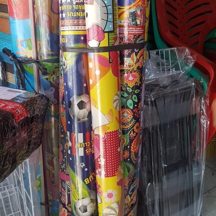 (remekrastafara) tikar gulung plastik / karpet lantai motif / lipat murah 120 x 170 cm - tebal keras