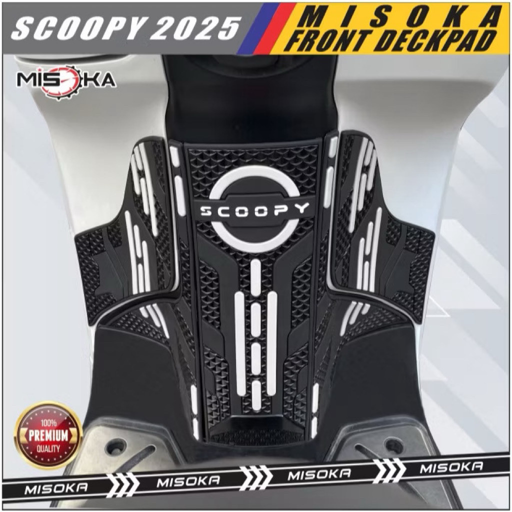 Misoka Front Deckpad Scoopy 2025 Rubber Karet Aksesoris Motor Honda Fsa id