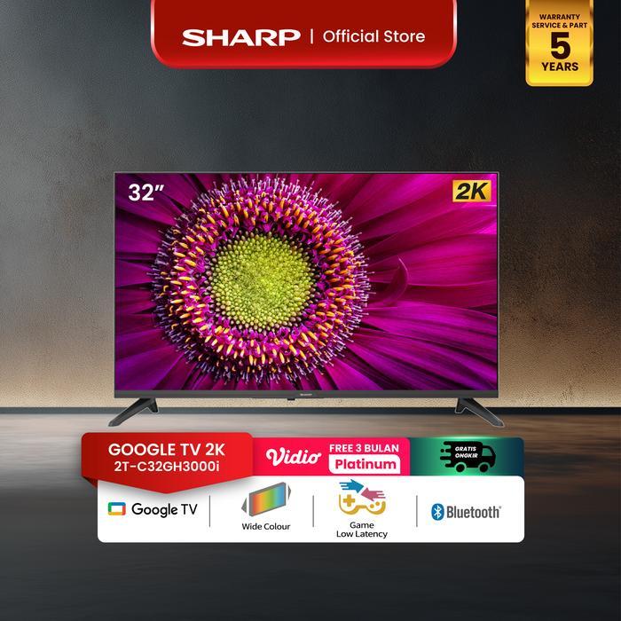 PROMO GASPOLL Sharp LED Digital TV 32 Inch 2T-C32GH3000i / 2K Google TV 32GH3000i