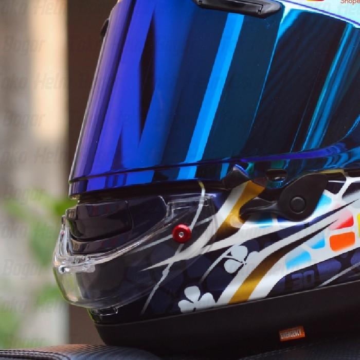 MOUTHPAD HELM ARAI RX7X ,RR5 , ASTRO , QUANTUM J | R2MOTO SPOILER | FREE BAUT 3 WARNA - CLEAR