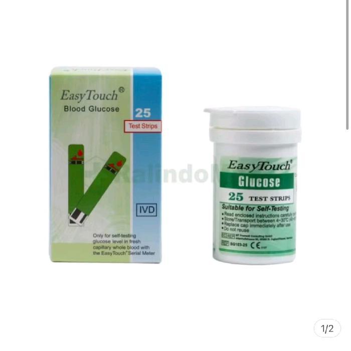 Easy Touch Strip Gula Darah isi 10 Strip Easy touch Gula Darah / Glucosa