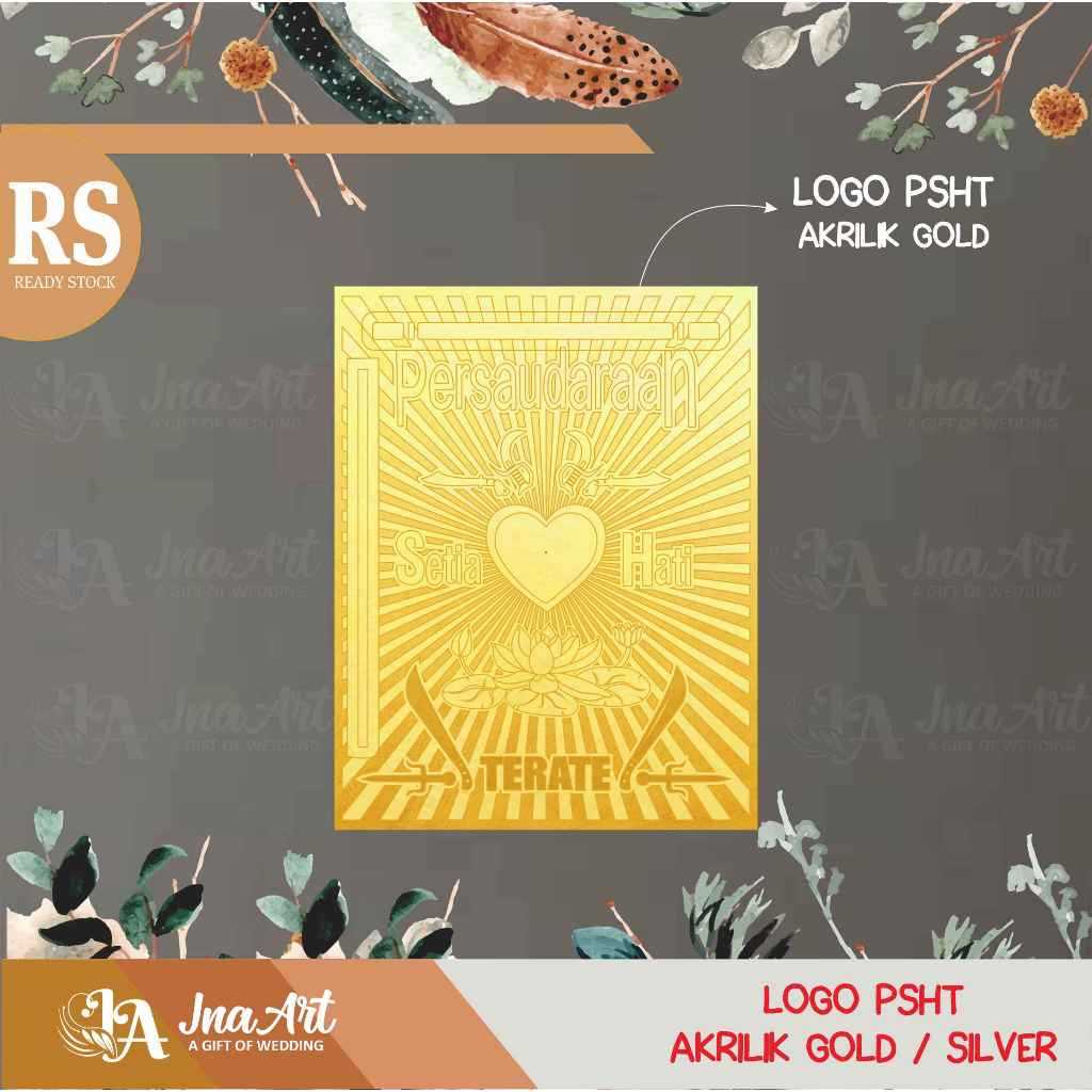 Logo PSHT kotak persegi lambang hati bersinar cahaya persaudaraan pencak silat setia hati terate ter