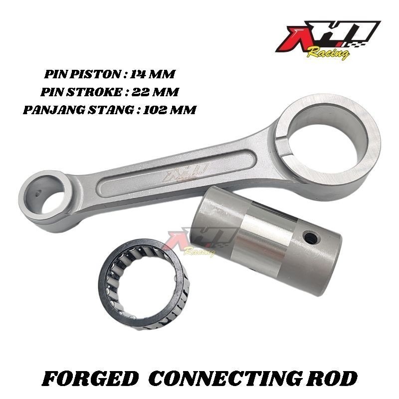 ( RUBAHAN ) CONNECTING ROD STANG SEHER JUPITER MX NEW 5S  AH1 RACING PANJANG 102 MM SUPER FORGED CON