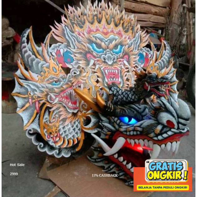 sEs PROMO BARONGAN |Barongan Versi Devil Kayu Bonus Kemul Panjang Mahkota Tinggal Pakai Ukuran Anak 
