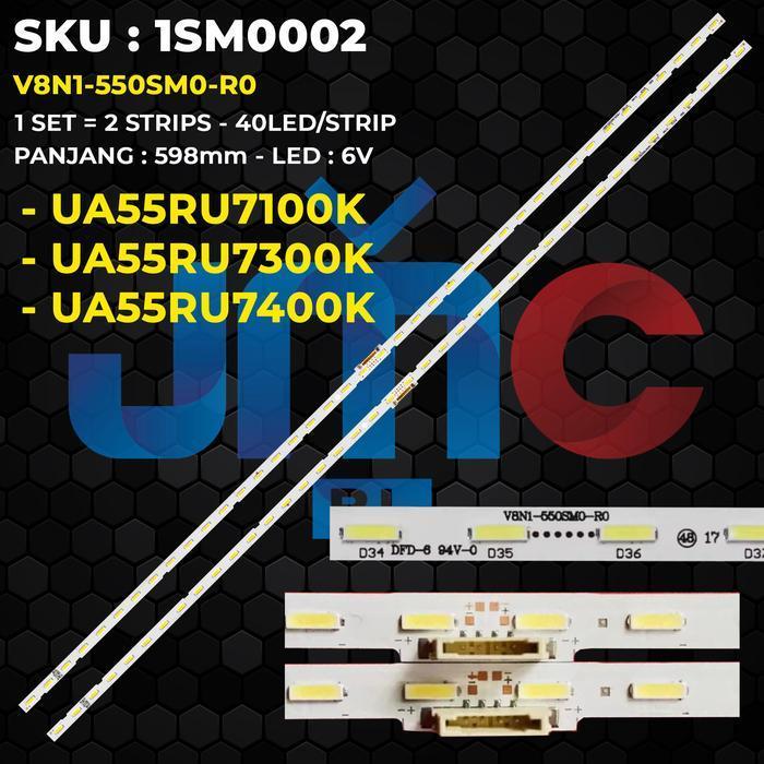 Backlight TV 55 Inch UA55RU7100K UA55RU7300K UA55RU7400K V8N1-550SM0-R0