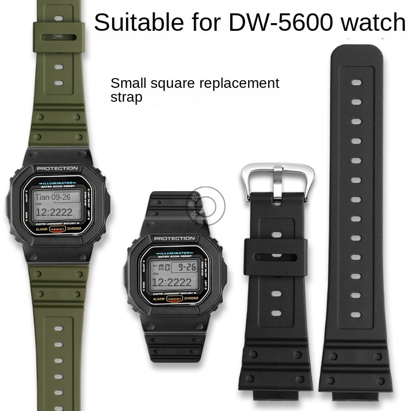 Resin silicone wat strap for Casio 3229 DW-5600BB LS SKE GW-B5600 GW-M5610 GW-5000 small block water