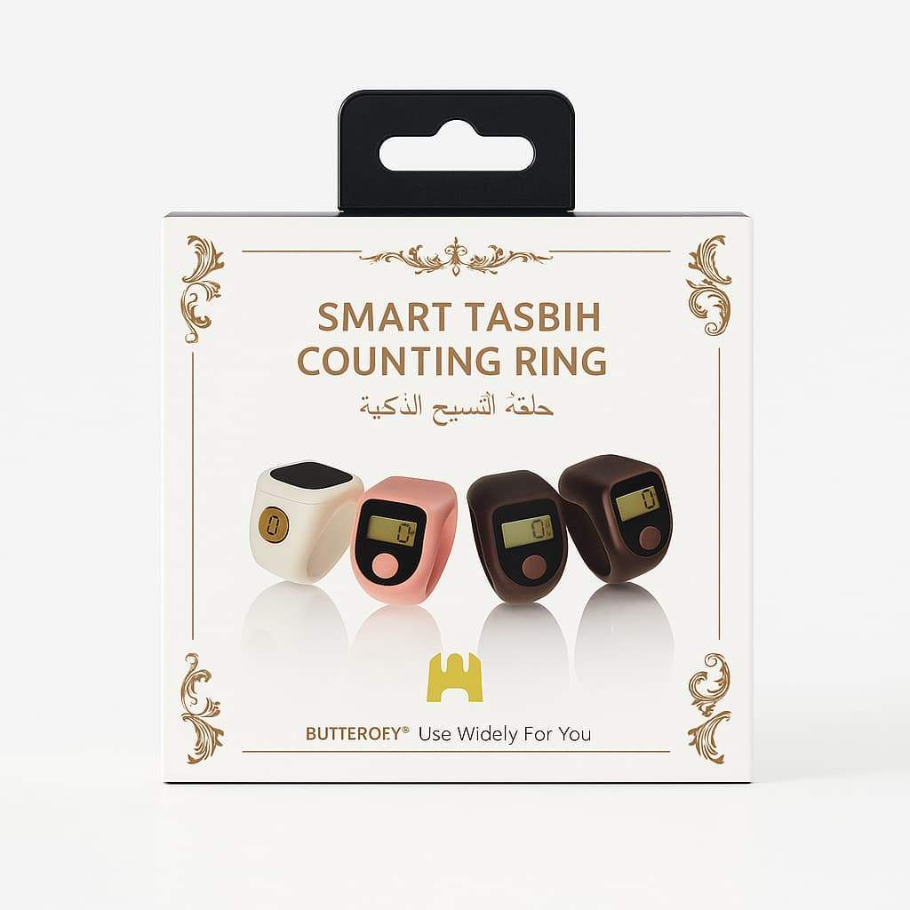 FICIEKUNZEX Smart Tasbih Ring Digital Counter LED – Cincin Penghitung Dzikir Modern Praktis & Rechar
