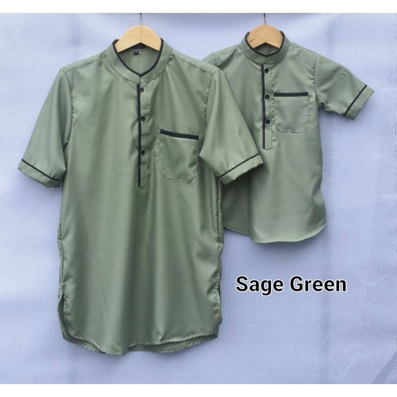 TERBARU Baju Koko Kurta Couple Ayah Dan Anak Laki Laki Lilac lemon mustard