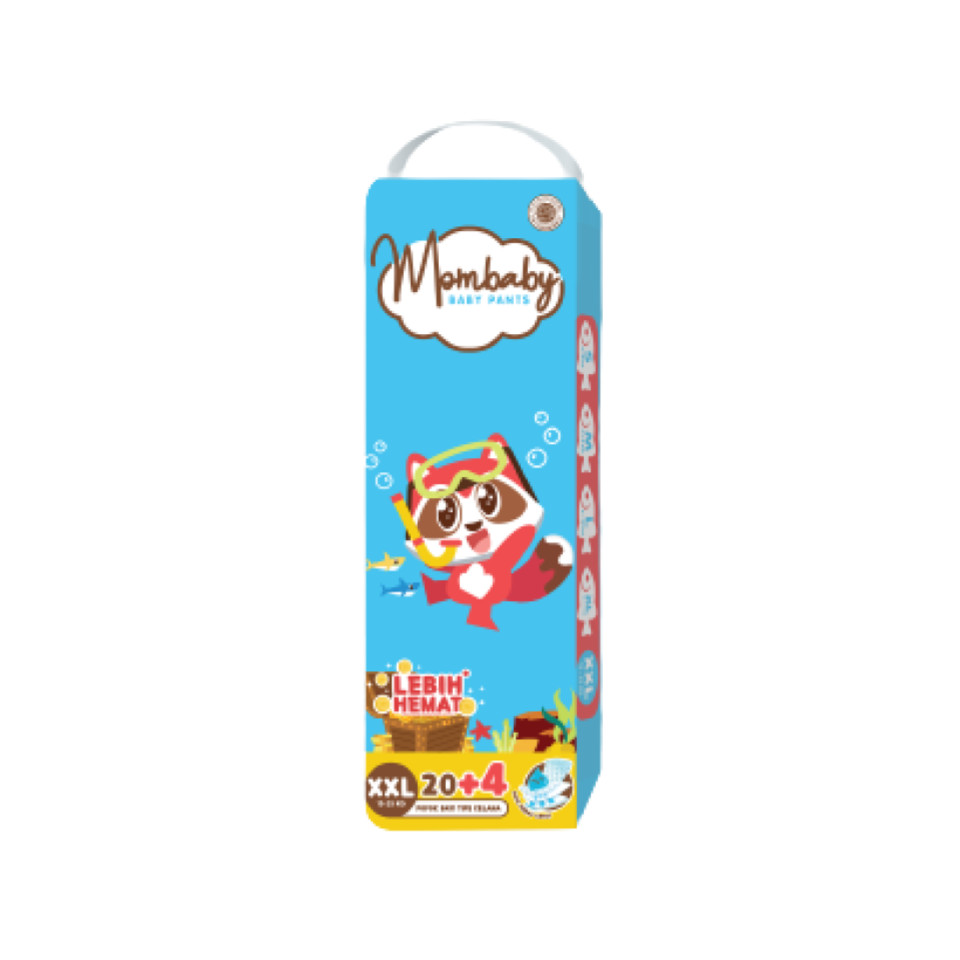 Mombaby Popok Bayi Pants XXL 20 + 4 pcs