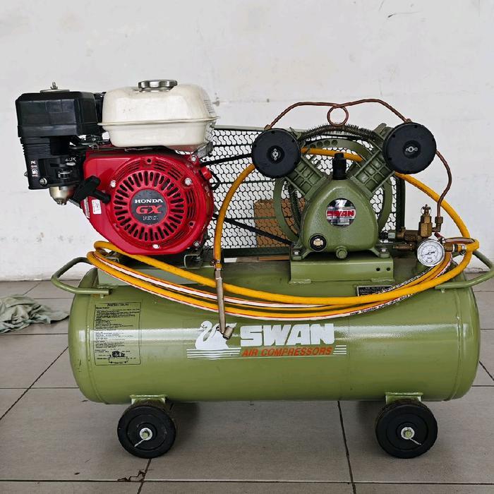 kompresor swan 1/2 hp mesin honda gx 160 original