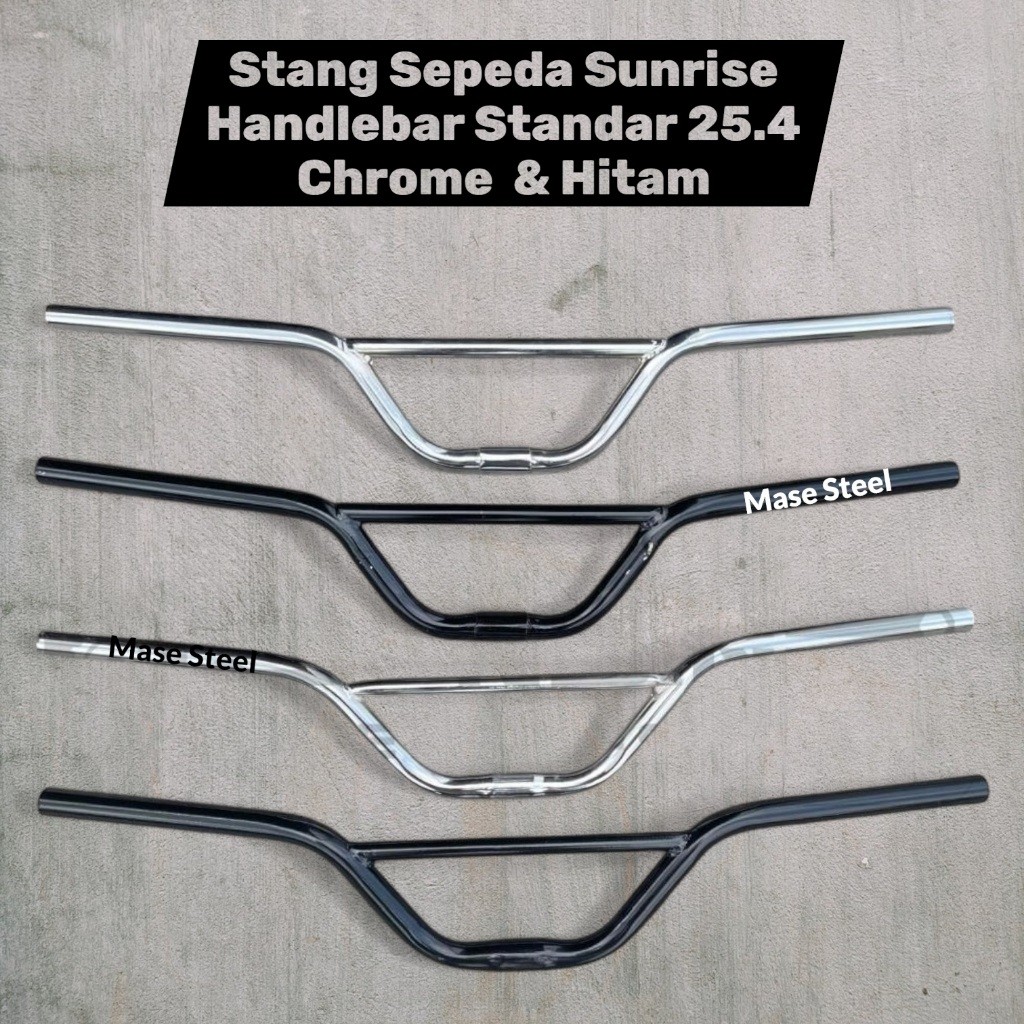 STANG STIR SEPEDA HANDLEBAR BAR STANDAR 25.4 MTB FEDERAL SUN RISE FIXIE UNIVERSAL