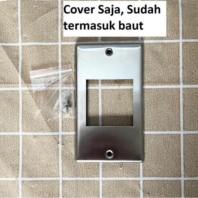 Termurah Cover Frame Panasonic WZ1761-8 WZ1761 Stainless Steel Stop Kontak Plat - Cover Saja