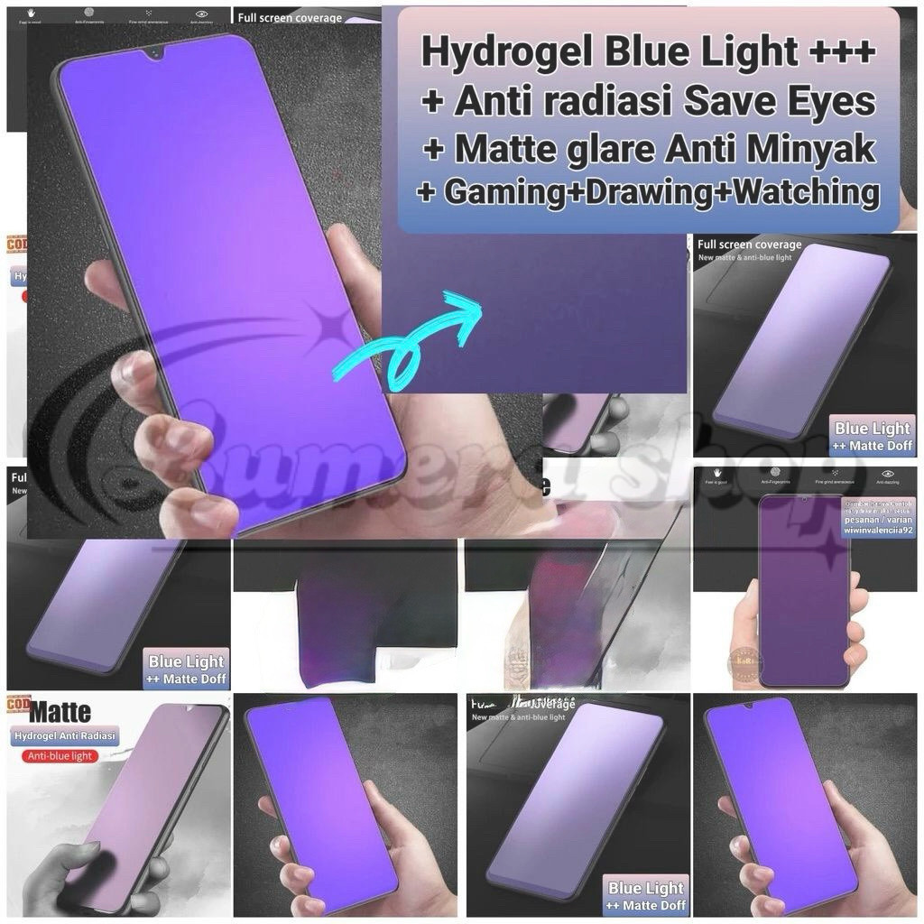 COD hydrogel blue matte(Layar) Xiaomi Mi max 2 mi max 3 / Mi mix 1 / Mi mix 2 / Mi mix 3 / Mi mix 4