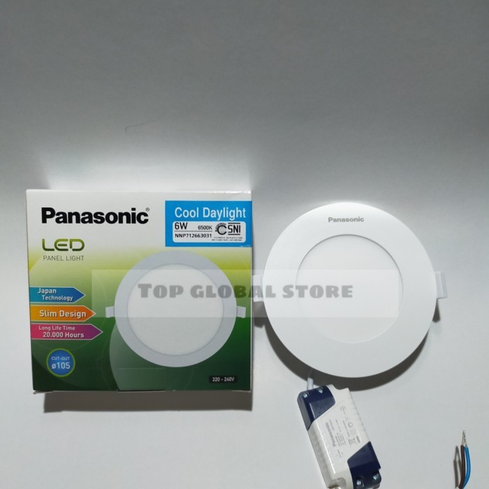 LED DOWNLIGHT PANEL 6W 6 W 6WATT 6 WATT PANASONIC BULAT