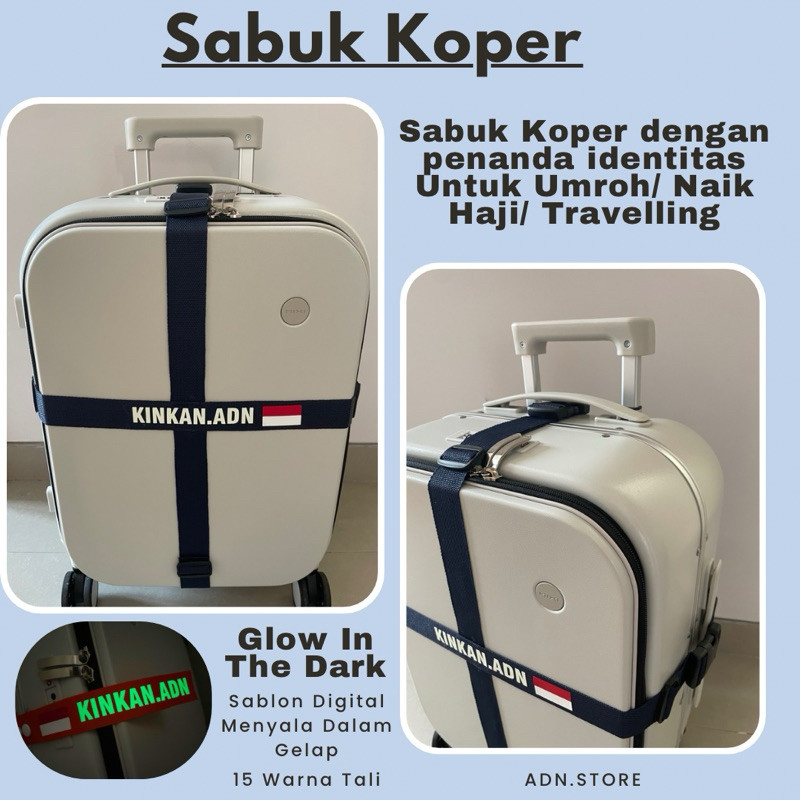 Sabuk Koper Umroh Travelling Custom Nama