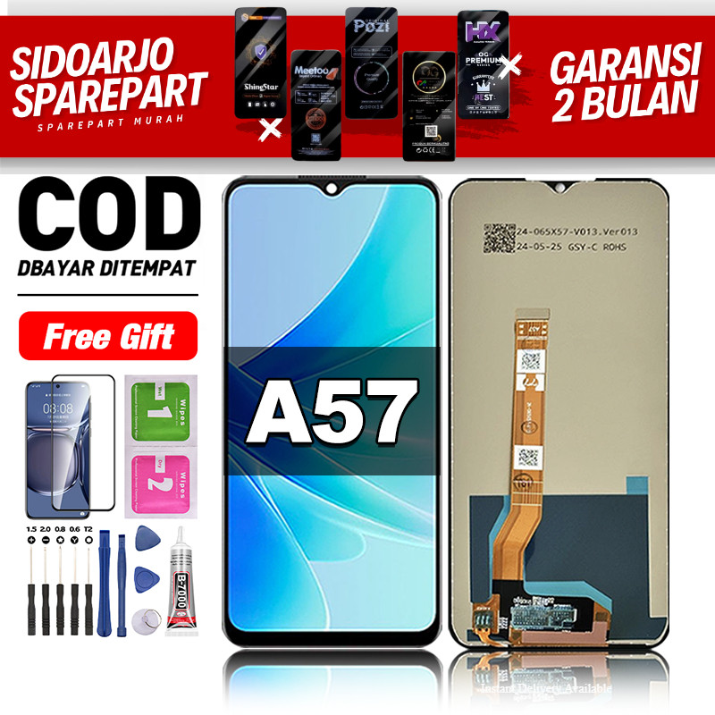 LCD For OPPO A57 Fullset hp layar Touchscreen lcd-oppo a57 Glass Touch Screen Digitizer COD -origina