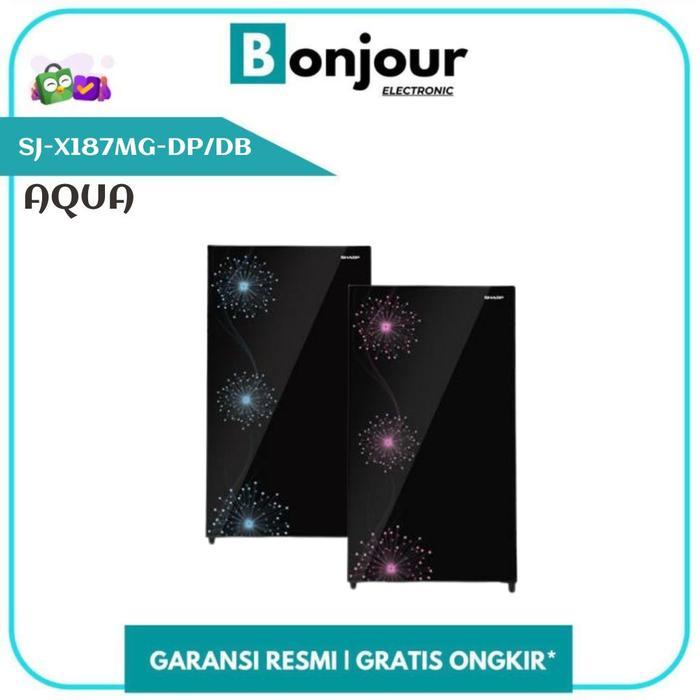 Kulkas Sharp SJ-X187MG-DP/DB 166 Liter Kulkas 1 Pintu Sharp  SJ X187MG DP/DB 166 L