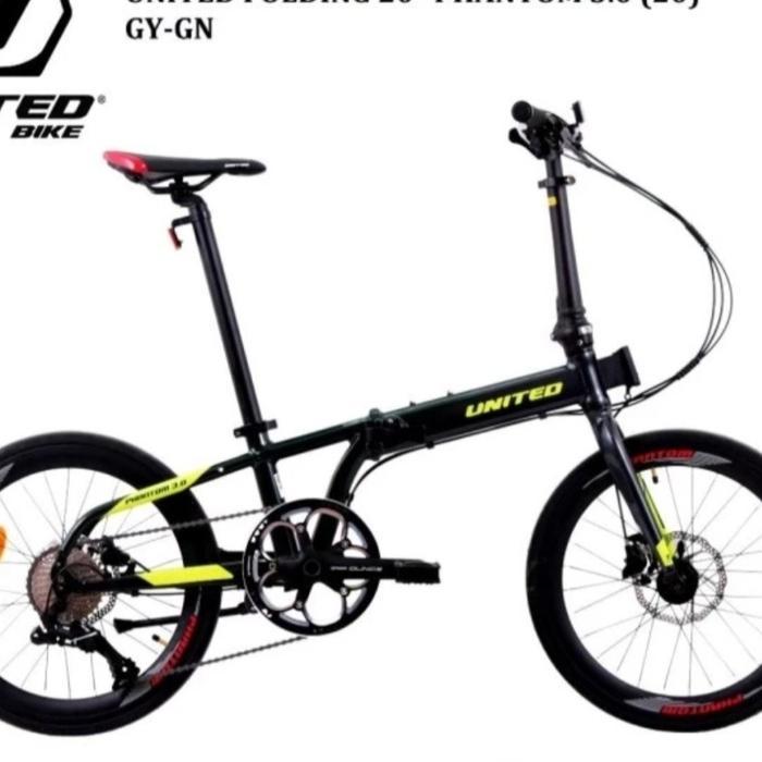 Sepeda Lipat 20 Inch United Phantom 3.0 New 10speed
