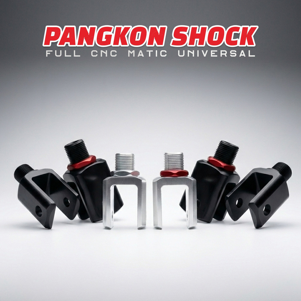 Pangkon Shock Matic Dudukan Shockbreaker Belakang Full Aluminium CNC Aerox NMAX PCX Vario
