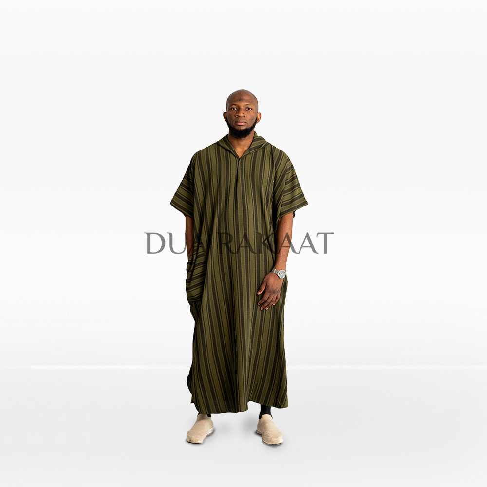 DUA RAKAAT Original ZAHIR Thobes Pria Muslim Jubah Hoodie Abaya Gamis Bahan Asheera Premium