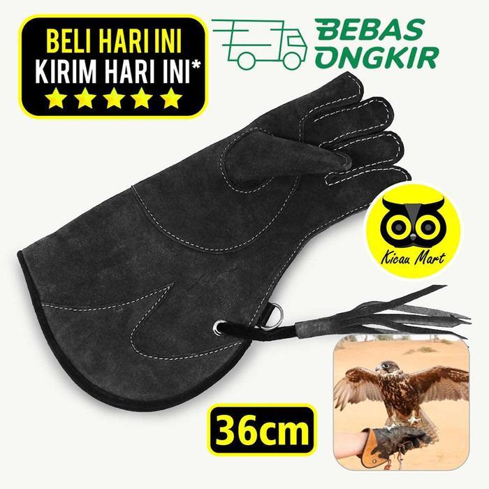 SARUNG TANGAN GLOVE FALCONRY ELANG BURUNG HANTU KULIT IMPORT GLVK