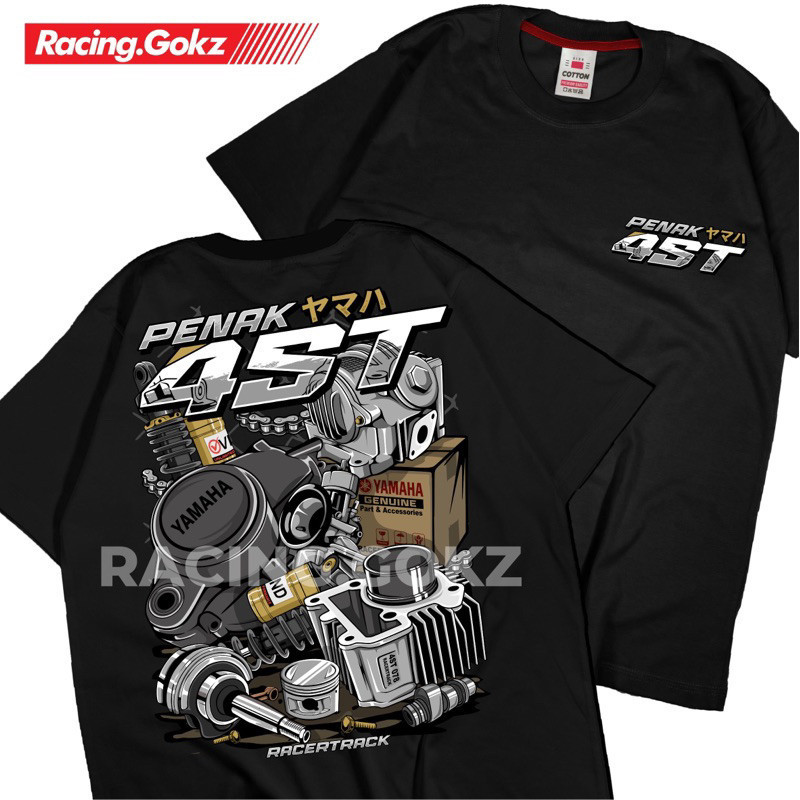 Baju Kaos Atasan Penak 4ST Vega R Old Distro RacingGokz Original Kain Katun Combed Halus Adem Unisex