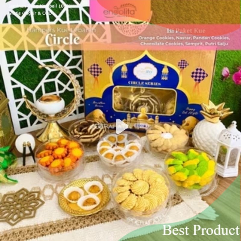PROMO BELLA ROSA HAMPERS LEBARAN ISI 6 TOPLES PAKET LEBARAN HANTARAN KUE KERING NASTAR KASTENGEL KAC