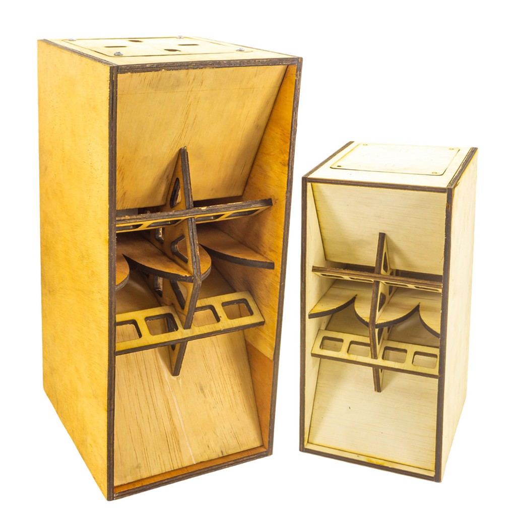 Box Speaker Mid Range CLA KIMOCHI Bok Miniatur Sound System Double 4inch Triplek 5mm Potongan CNC La