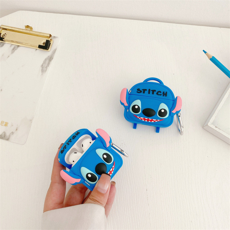 Miniso Stitch For Airpods 2nd Generation Case 2022,Cute 3D Cartoon Anime Cover For Airpods 3 Case/Ai