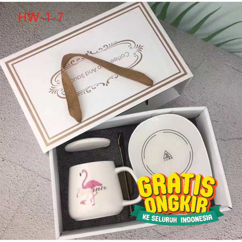 Gelas Mug Cangkir Keramik Ceramic Motif Impor / Kado / Souvenir / Ulang Tahun / Hampers / Natal / Ni