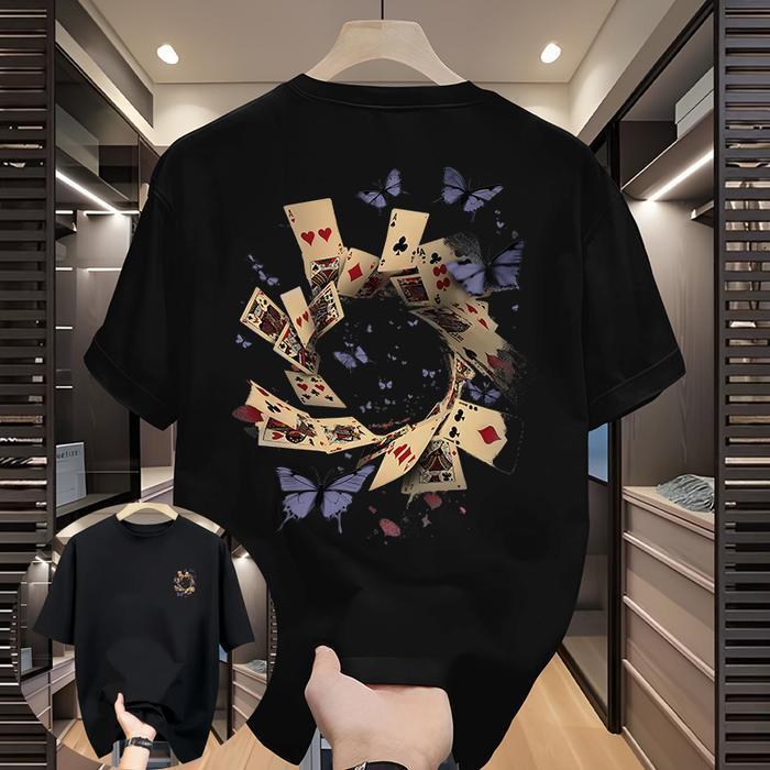 ️️ LIMITED EDITION ️️ Kaos Vintage Poker | Desain Kartu Remi Exclusive | Bahan Nyaman & Adem | Model