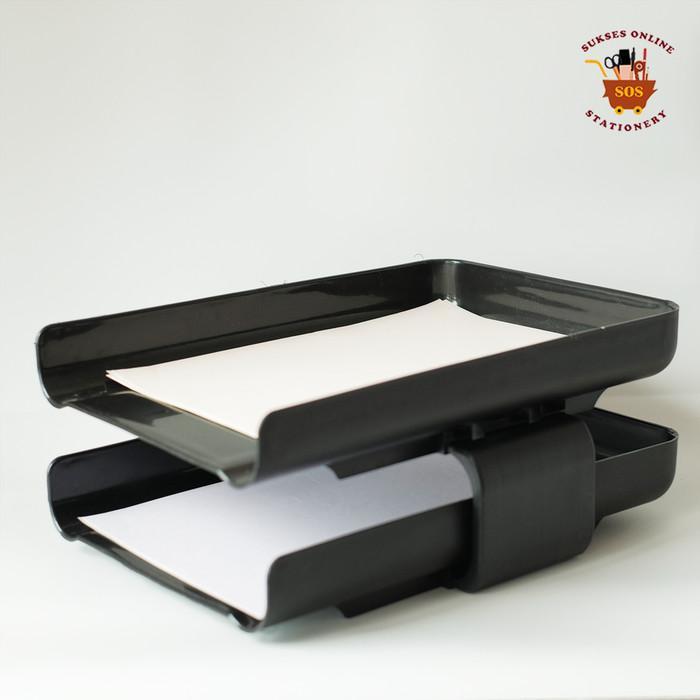 SOS Executive Tray MICROTOP 802 / Rak Dokumen / Rak Kertas / Rak Susun - Hitam