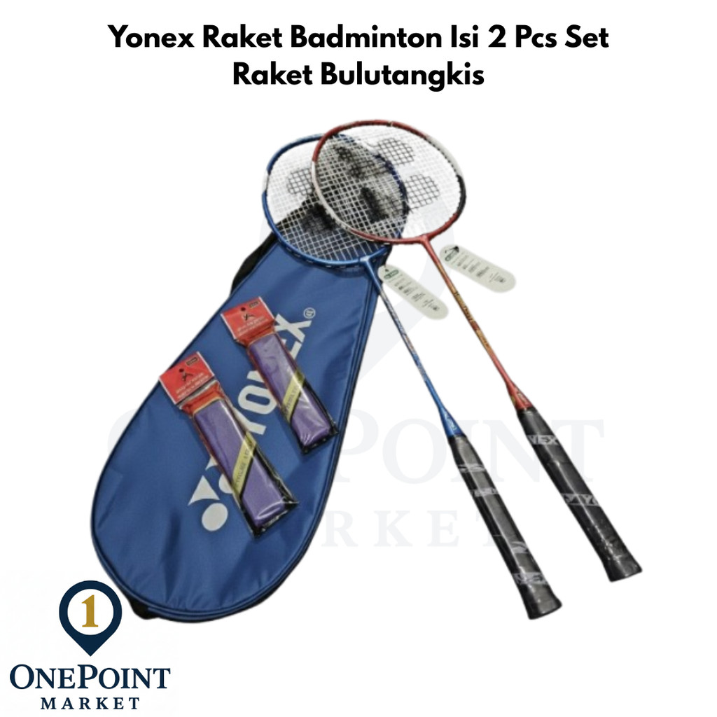 Yonex Raket Badminton Isi 2 Pcs Set Raket Bulutangkis