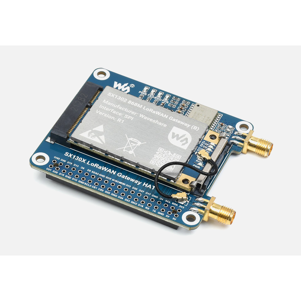 Raspberry Pi SX1302 Mini PCIe LoRaWAN Module  SX1303  868M 915M Lora Gateway Hat Expansion Board