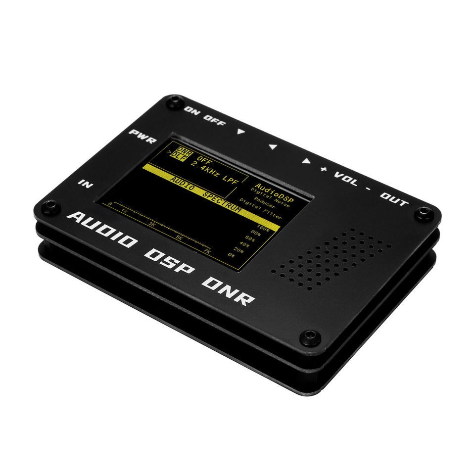 NEW Audio DSP Noise Reducer DNR Digital Filter SSB Ham radio YAESU ICOM + Speaker