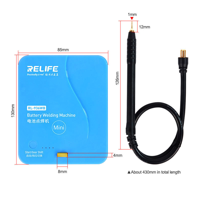 RL936WB MINI Battery Spot Welder Mini Spot welng for IPHWMIMZOPVI and Other Matream Mobile Phone Bat