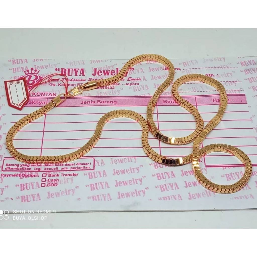 Kalung Milano Emas Muda Asli KAdar 875 Berat 5gram Ada Surat