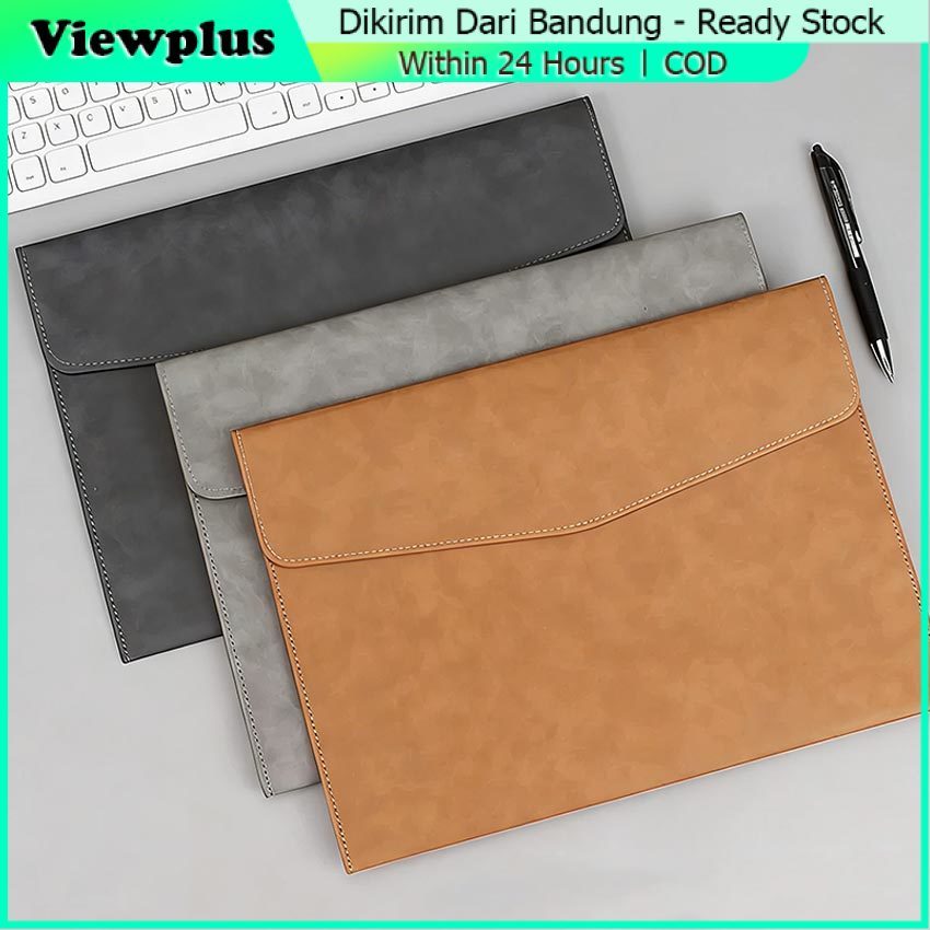 Map A4 Folio Bahan Kulit Sintetis - Document Keeper - Map Folder Organizer