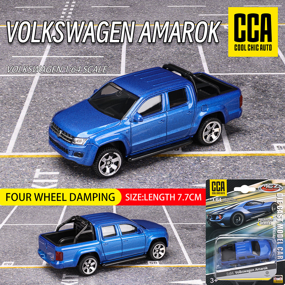 CCA MSZ 1:64 Volkswagen Amarok Exquisite hanging model classic car static car model alloy e-casting 
