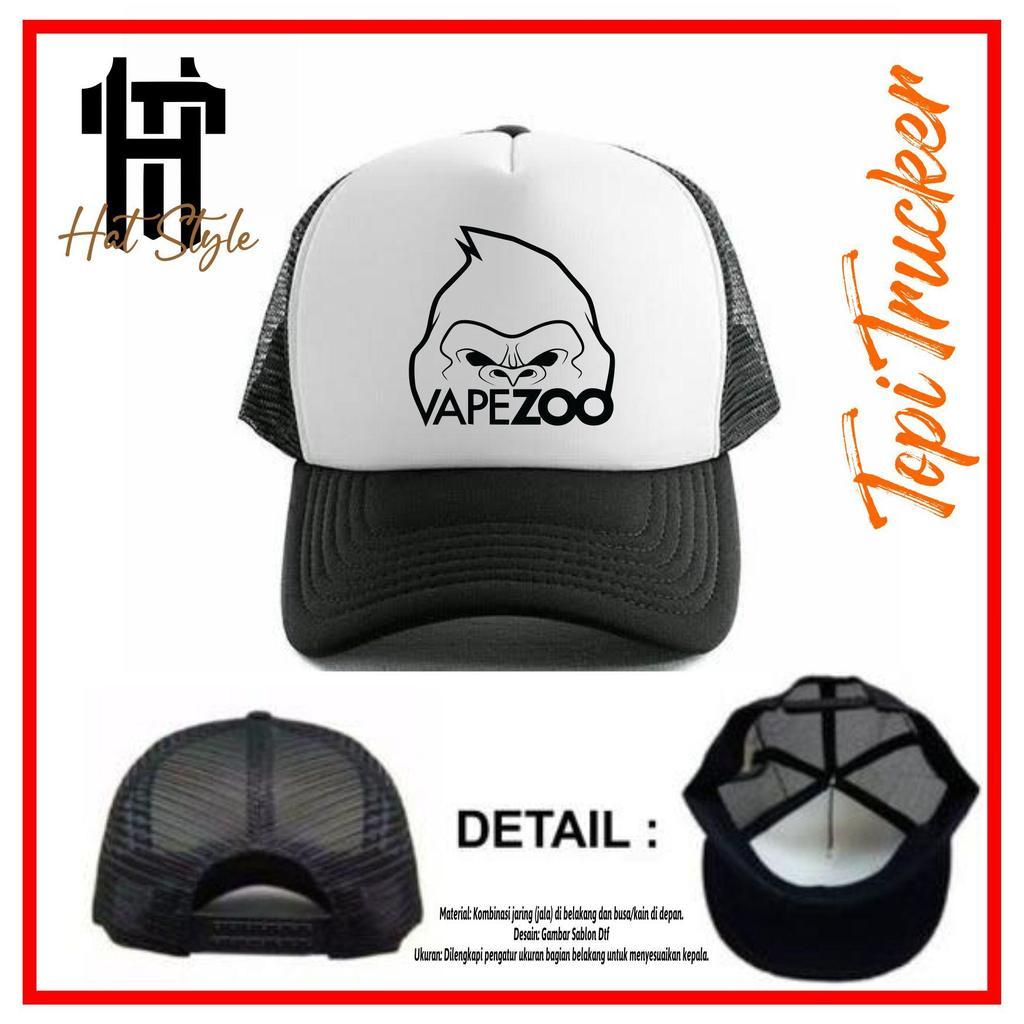 Topi Pave Zoo V2 / Topi Trucker Pave Zoo V2 / Topi Jaring Pave Zoo V2 Premium Quality