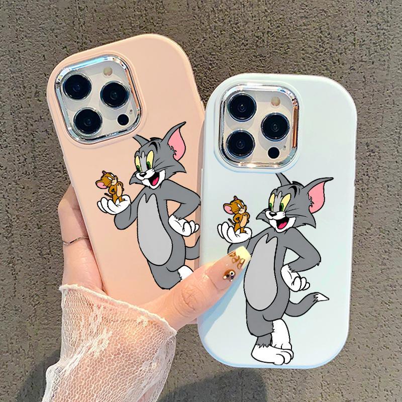 Softcase Xiaomi Redmi Case Note 14 4G 5G Pro K30 Zoom Ultra K40 Plus K60 Oval Frame Chrome Anime Tom